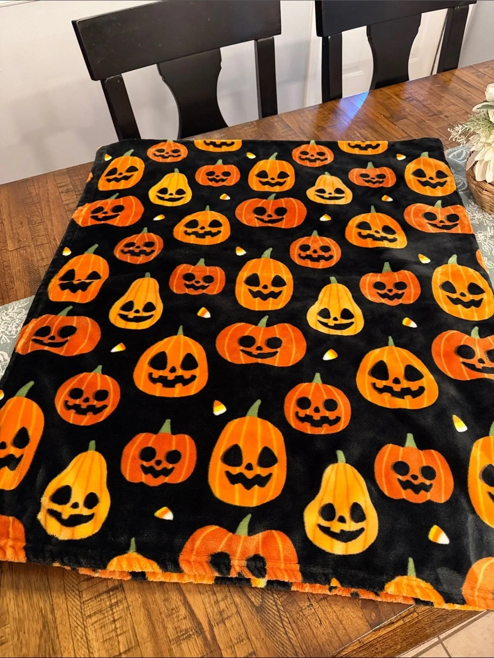 Halloween Pumpkin Blanket
